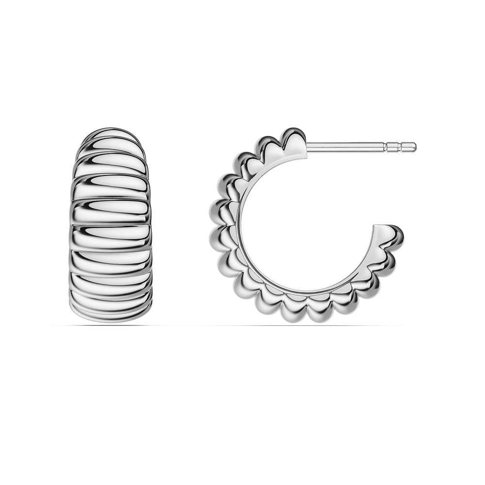 Basics Stintino Earrings in 925 sterling silver, side view