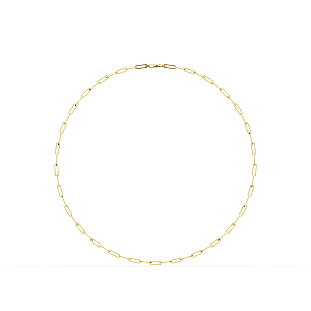 Basics Vieste Chain in 18kt gold vermeil over 925 sterling silver, front view