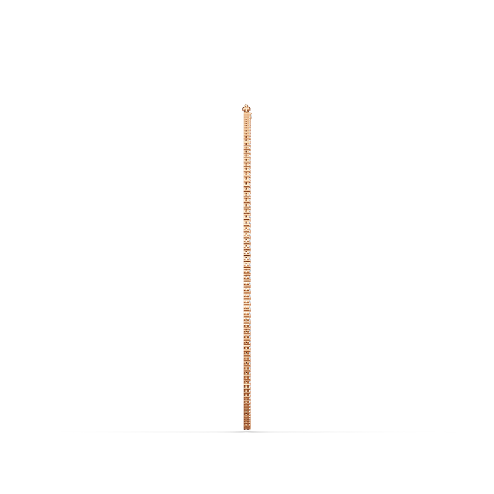 Tennis Lucente Necklace in 18kt rose gold vermeil over 925 sterling silver, side view