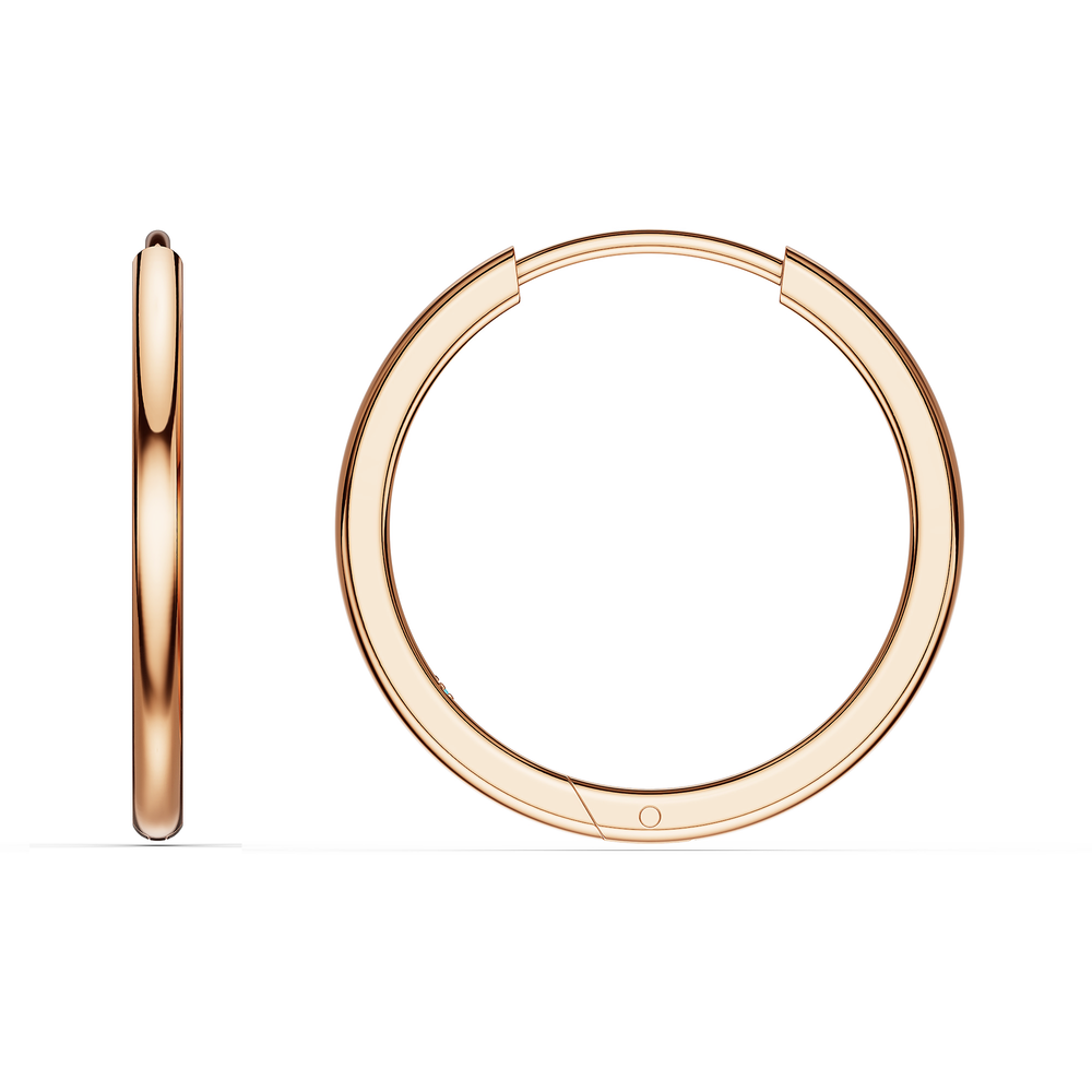 Basics Vico Earrings in 18kt rose gold vermeil over 925 sterling silver, side view