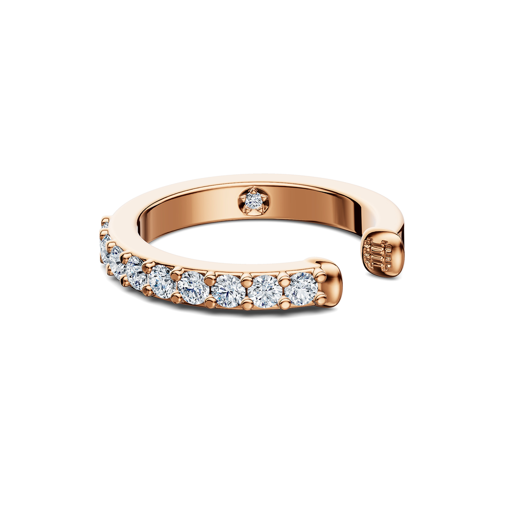 Basics Torcello Ear Cuff in 18kt rose gold vermeil over 925 sterling silver, side view