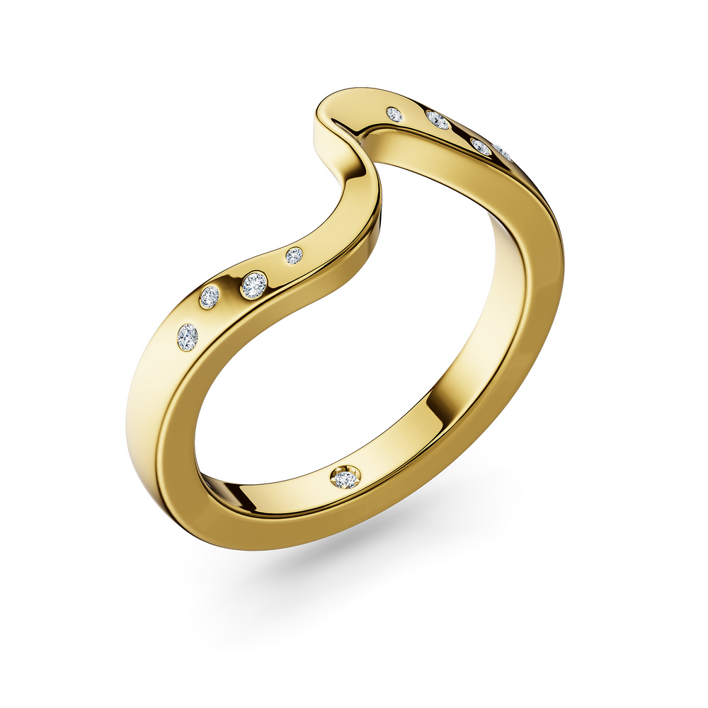 Helix Girandola Ring in 18kt gold vermeil over 925 sterling silver