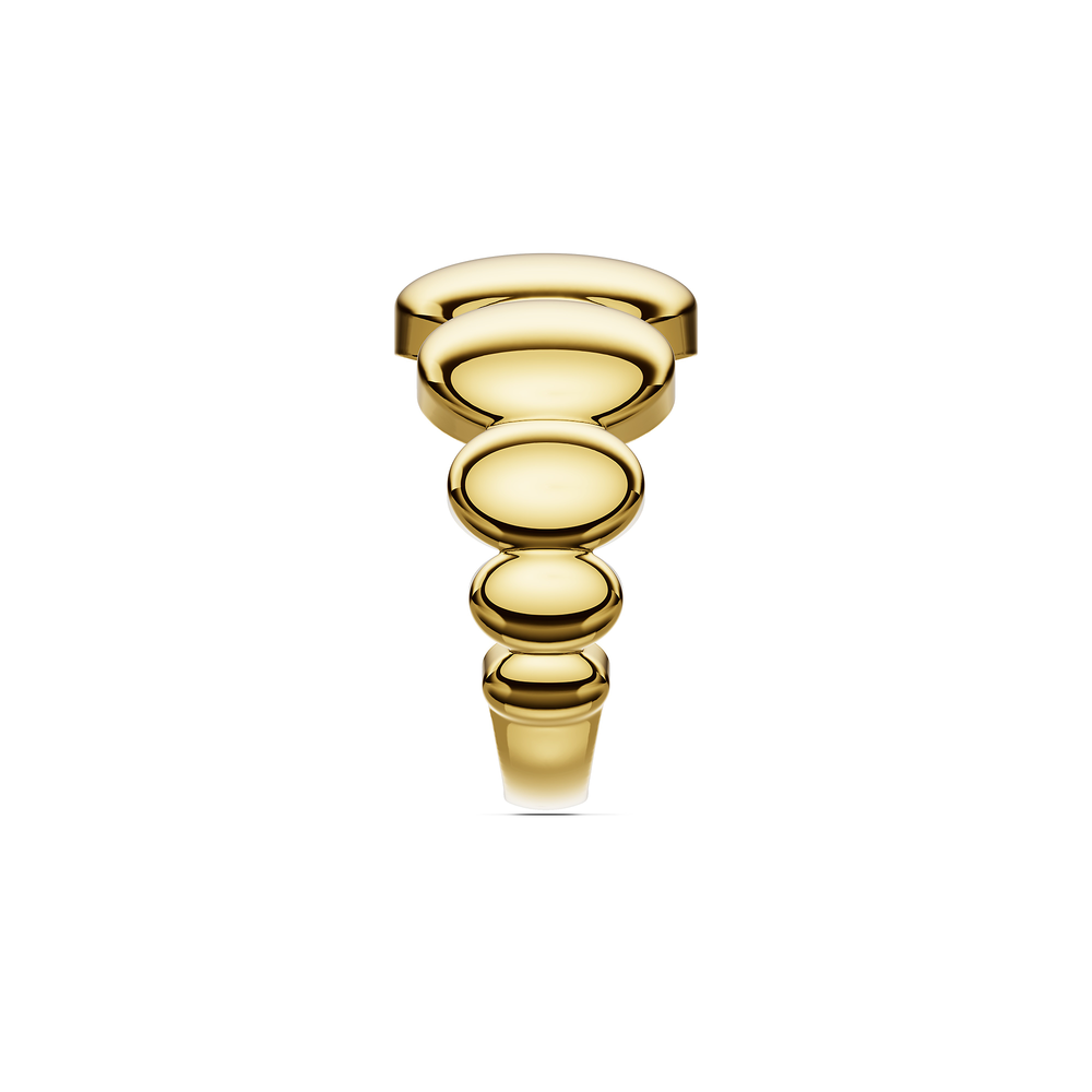 Basics Positano Ring in 18kt gold vermeil over 925 sterling silver, side view