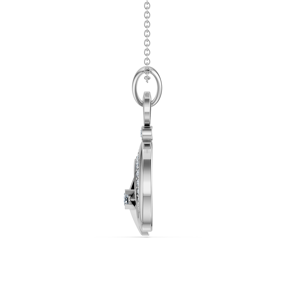 Orion Draco Pendant in 925 sterling silver, side view