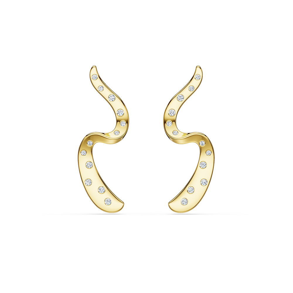 Helix Girandola Earrings in 18kt gold vermeil over 925 sterling silver, front view