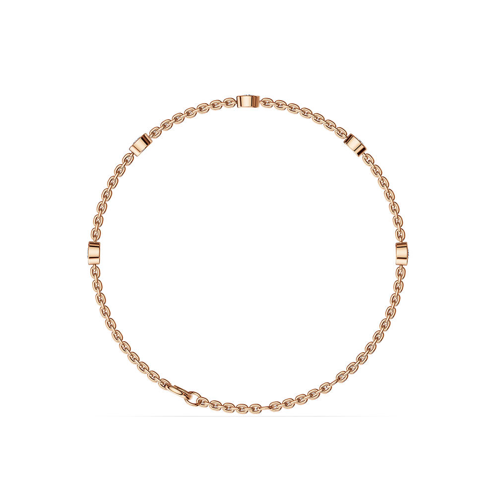 Basics Portofino Bracelet in 18kt rose gold vermeil over 925 sterling silver, front view