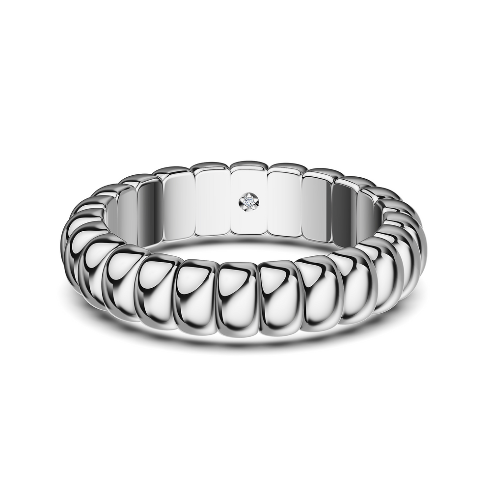 Basics Alghero Ring in 925 sterling silver, top view