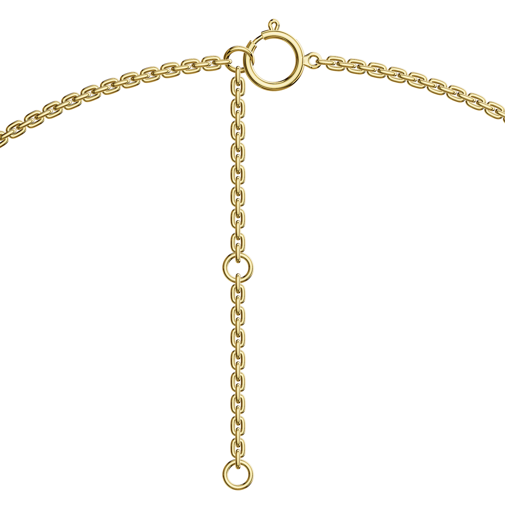 Tennis Solenne Necklace in 18kt gold vermeil over 925 sterling silver, close-up