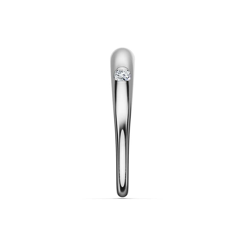 Basics Riva Ring in 925 sterling silver, side view