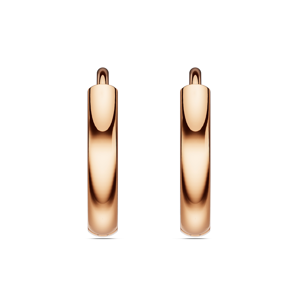 Basics Varenna Earrings in 18kt rose gold vermeil over 925 sterling silver, front view