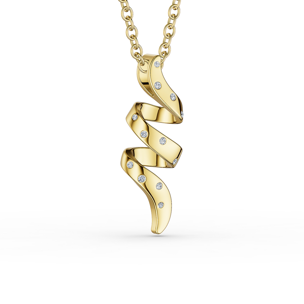 Helix Voluta Pendant in 18kt gold vermeil over 925 sterling silver