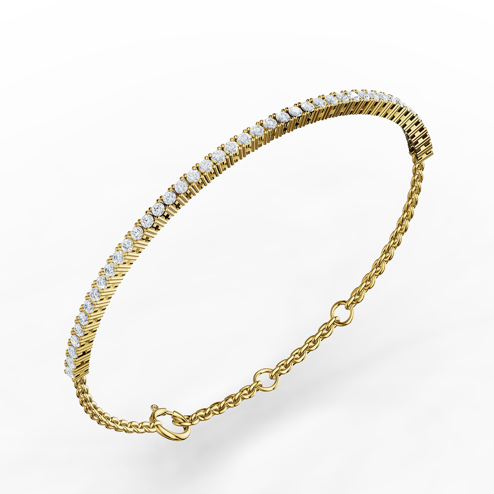 Tennis Perpetua Bracelet in 18kt gold vermeil over 925 sterling silver