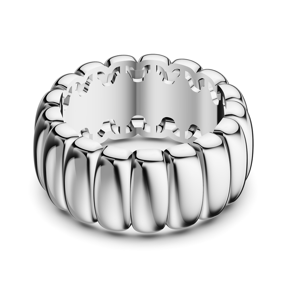 Basics Lipari Ring in 925 sterling silver, top view
