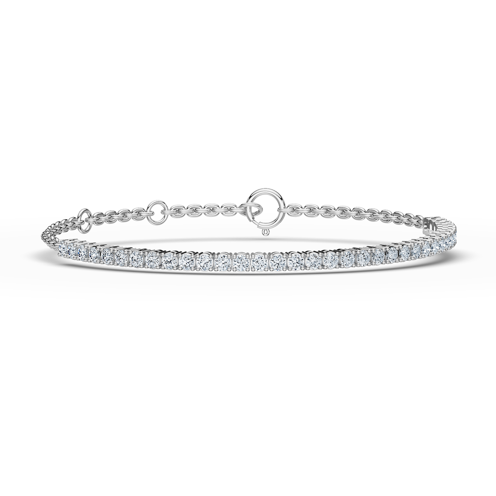 Tennis Chiara Bracelet in 925 sterling silver, top view