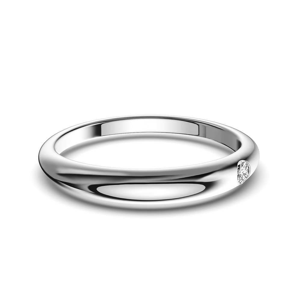 Basics Riva Ring in 925 sterling silver, top view