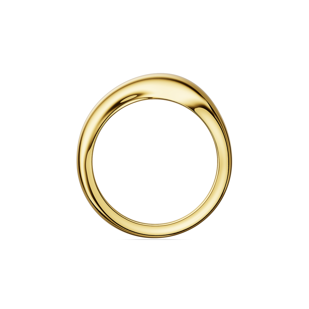 Basics Sestri Ring in 18kt gold vermeil over 925 sterling silver, front view