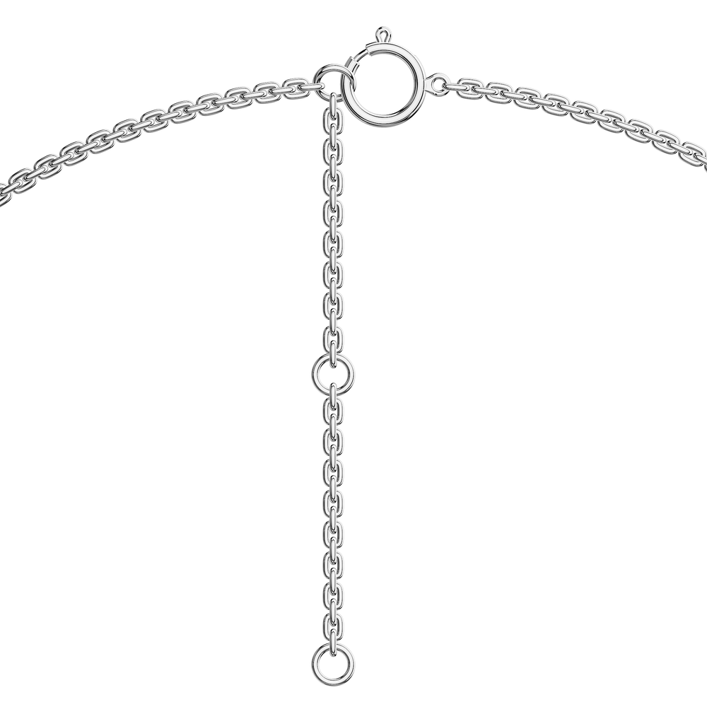 Tennis Solenne Necklace in 925 sterling silver, close-up