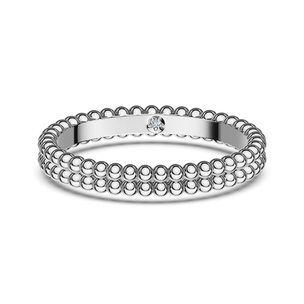 Basics Marmi Ring in 925 sterling silver, top view