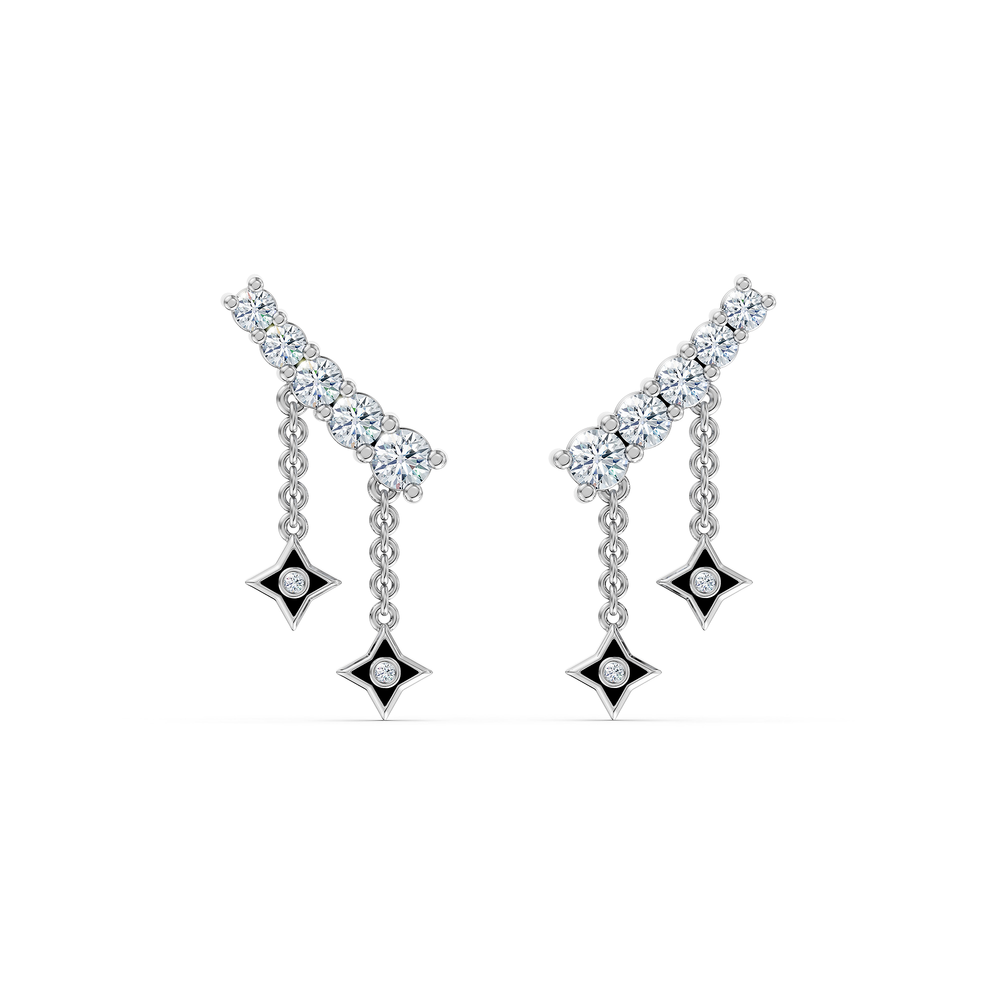 Orion Andromeda Earrings in 925 sterling silver, front view