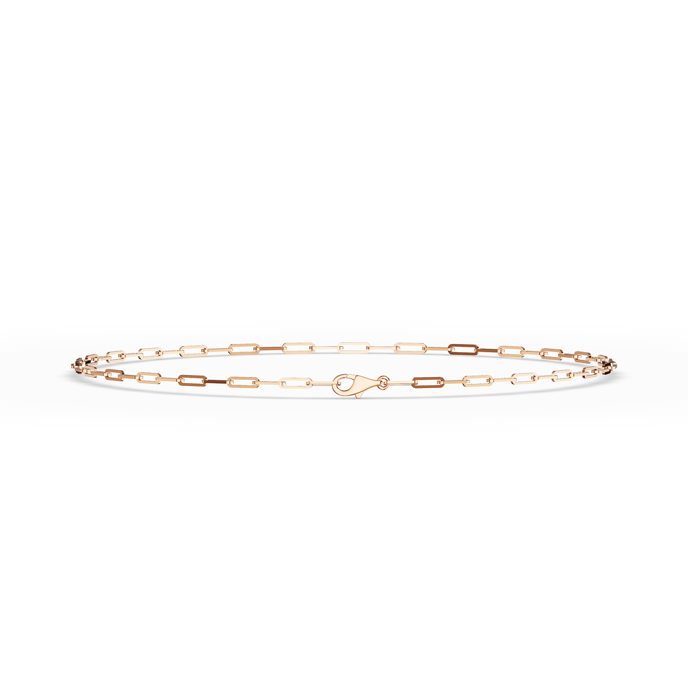 Basics Vieste Chain in 18kt rose gold vermeil over 925 sterling silver, top view