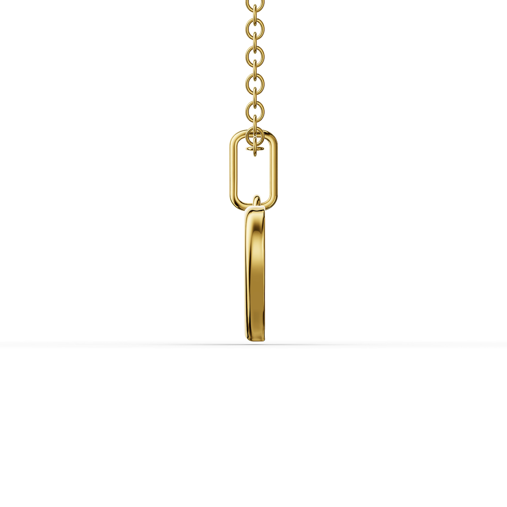 Basics Budelli Pendant in 18kt gold vermeil over 925 sterling silver, side view