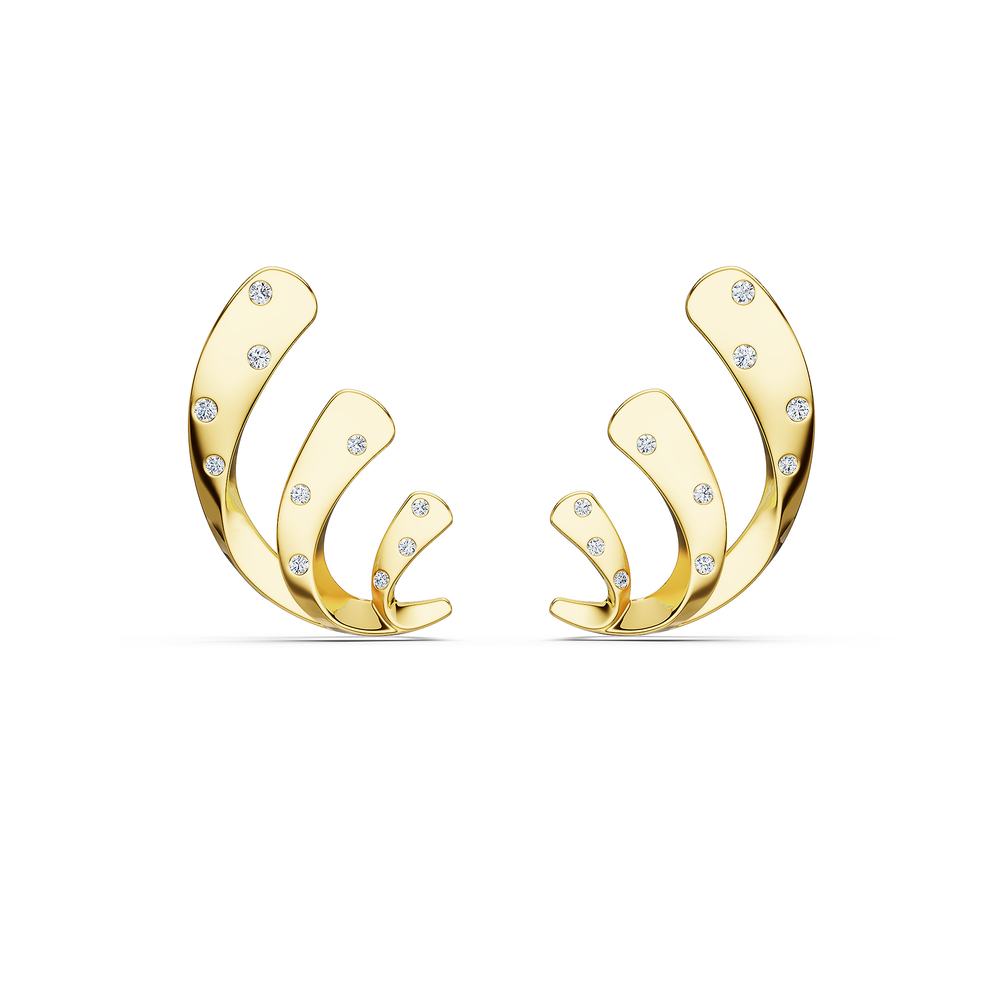 Helix Voluta Earrings in 18kt gold vermeil over 925 sterling silver, front view