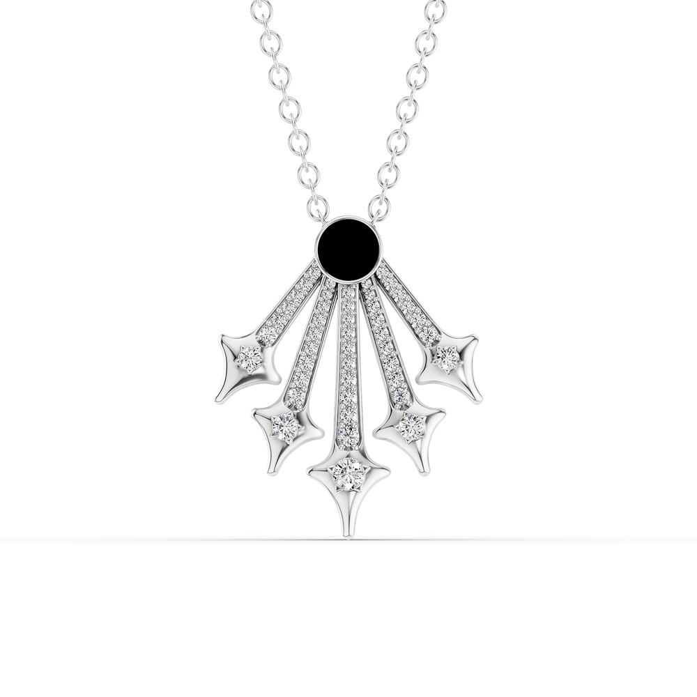 Orion Sirius Necklace in 925 sterling silver, close-up