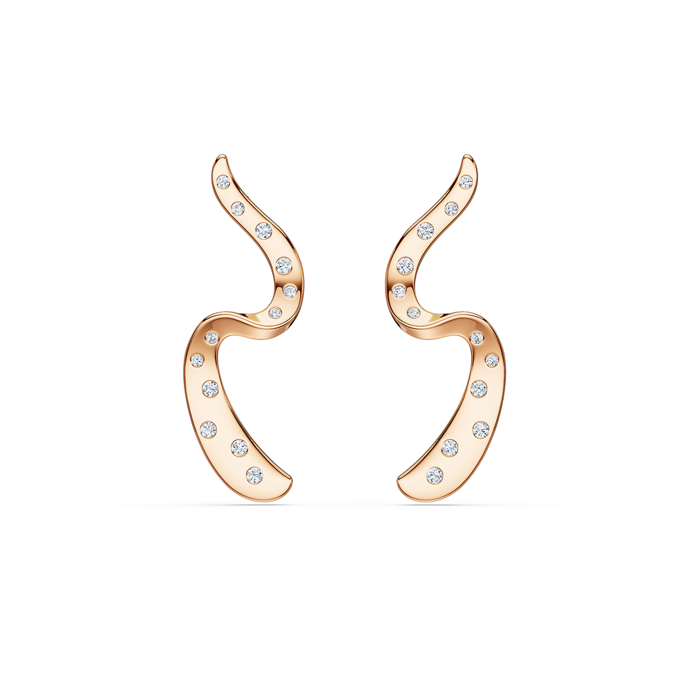 Helix Girandola Earrings in 18kt rose gold vermeil over 925 sterling silver, front view