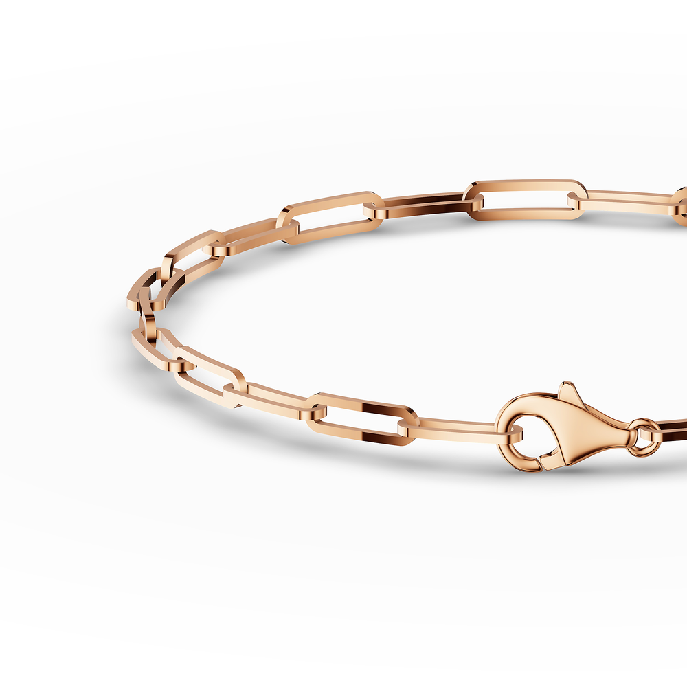 Basics Scala Bracelet in 18kt rose gold vermeil over 925 sterling silver, close-up