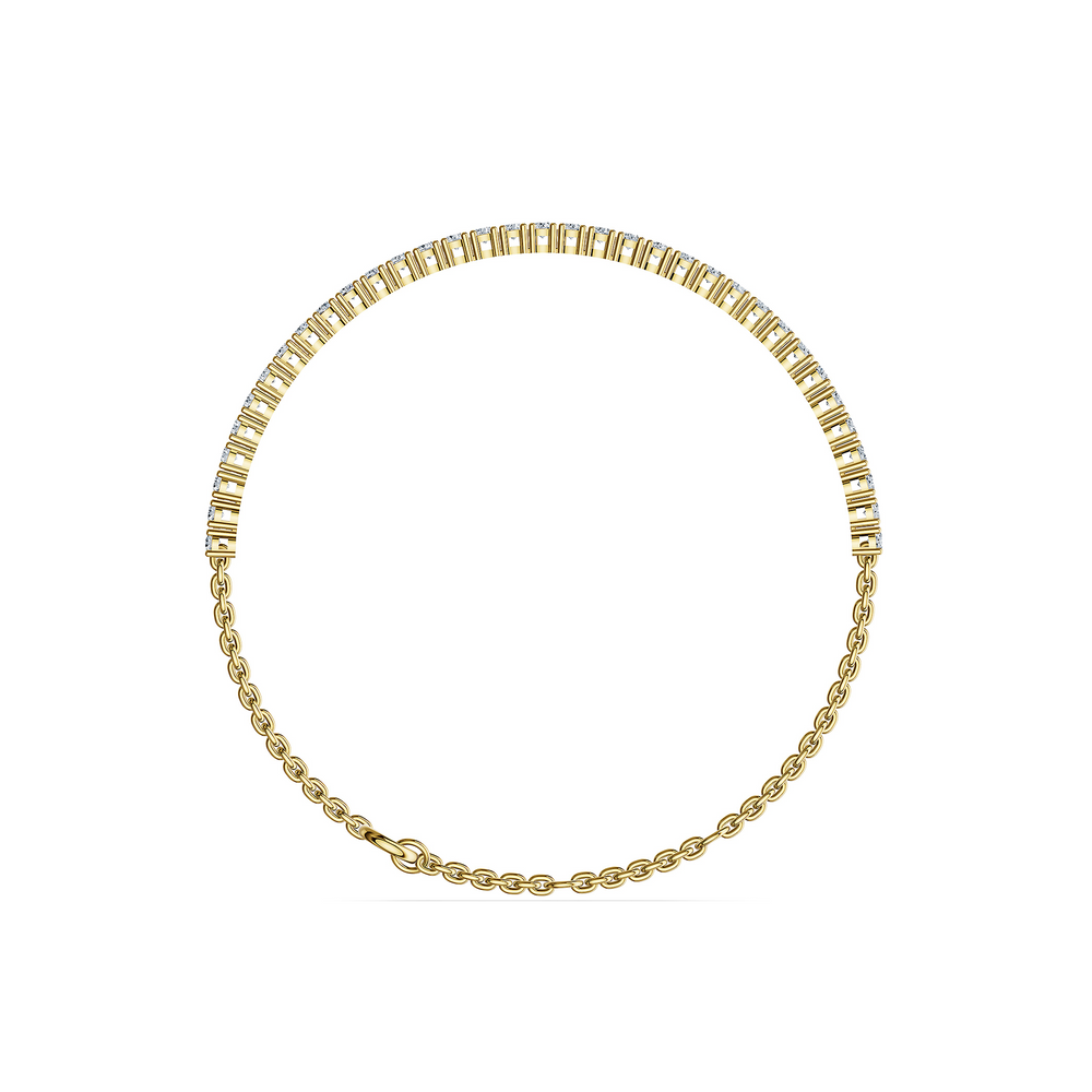 Tennis Aurea Bracelet in 18kt gold vermeil over 925 sterling silver, front view