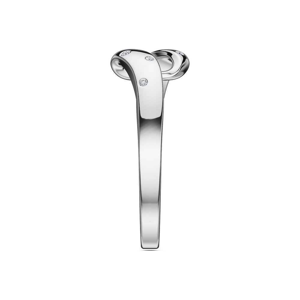 Helix Voluta Petite Ring in 925 sterling silver, side view