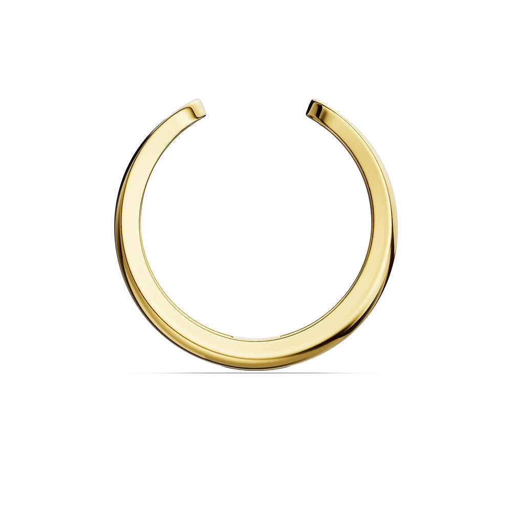 Basics Nemi Ear Cuff in 18kt gold vermeil over 925 sterling silver, front view