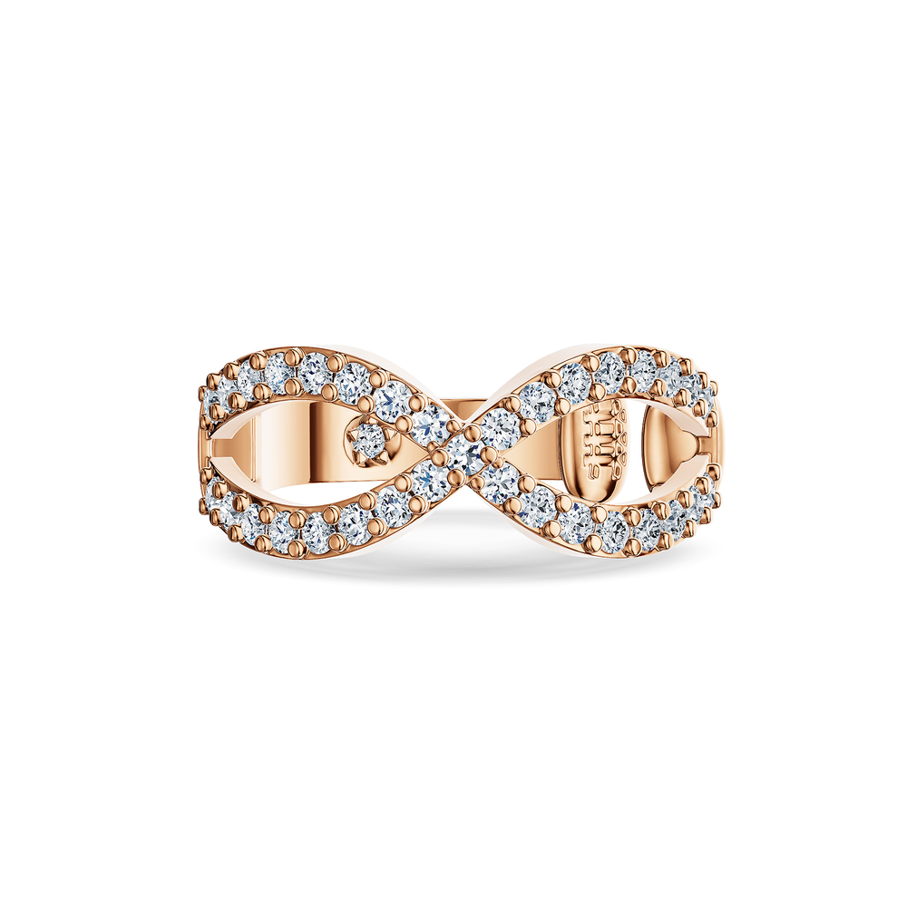 Basics Ortigia Ear Cuff in 18kt rose gold vermeil over 925 sterling silver, top view