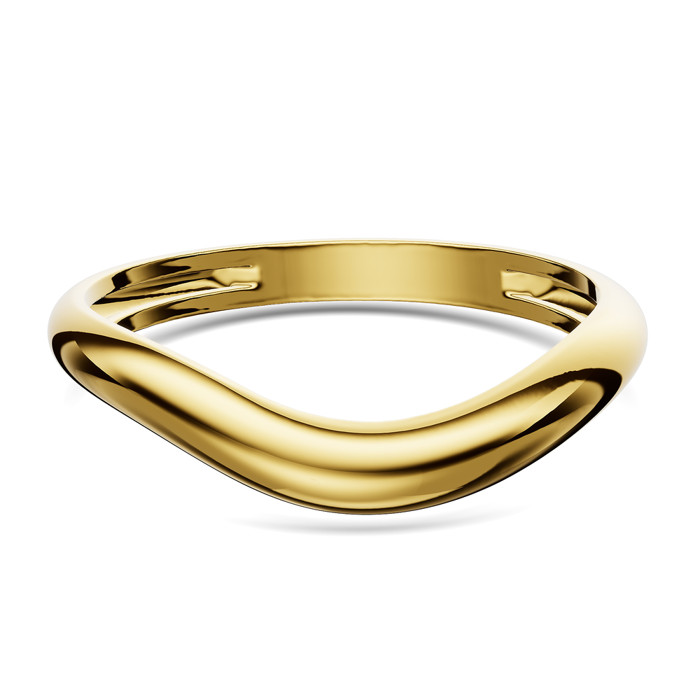 Basics Sirmione Ring in 18kt gold vermeil over 925 sterling silver, top view