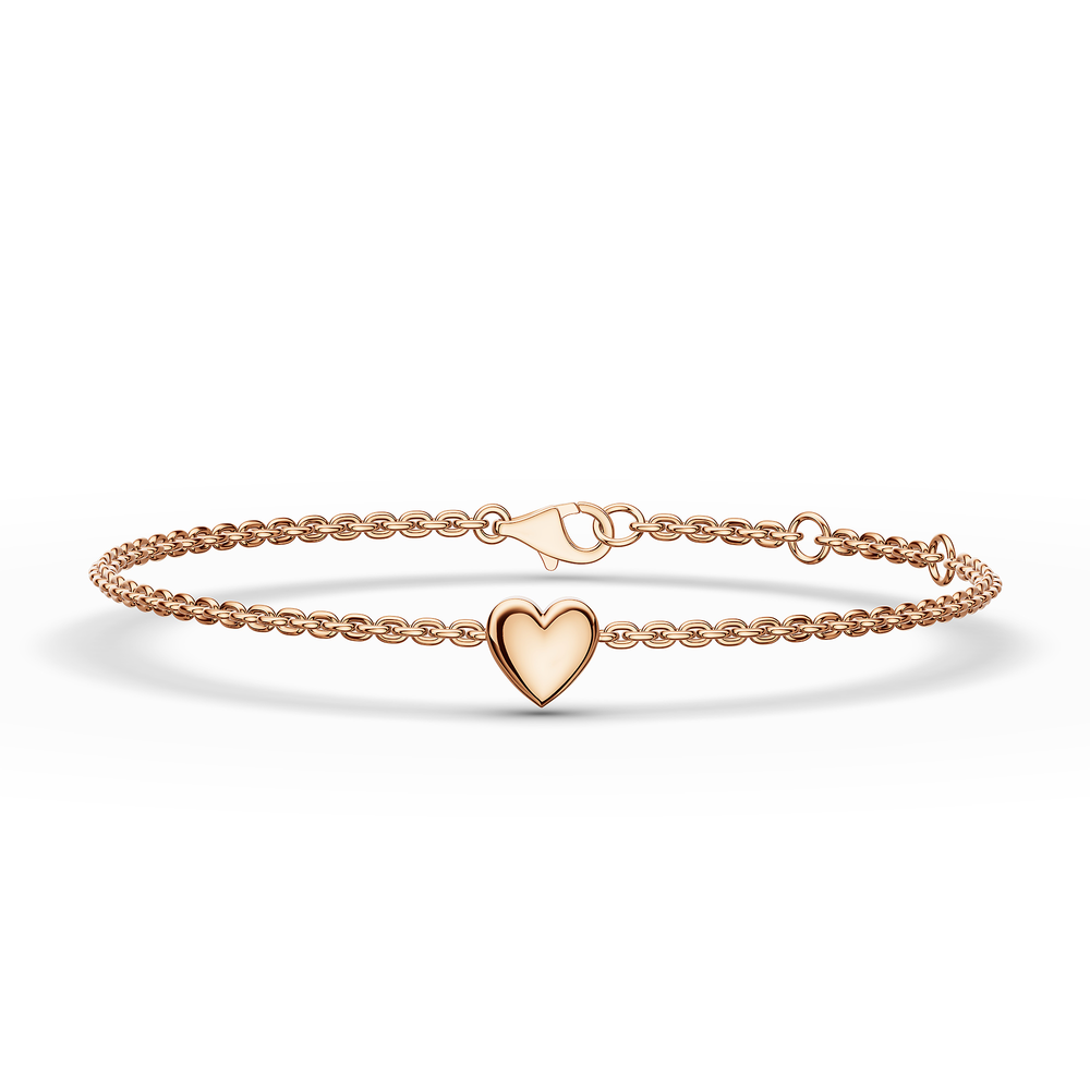 Basics Fano Bracelet in 18kt rose gold vermeil over 925 sterling silver, top view