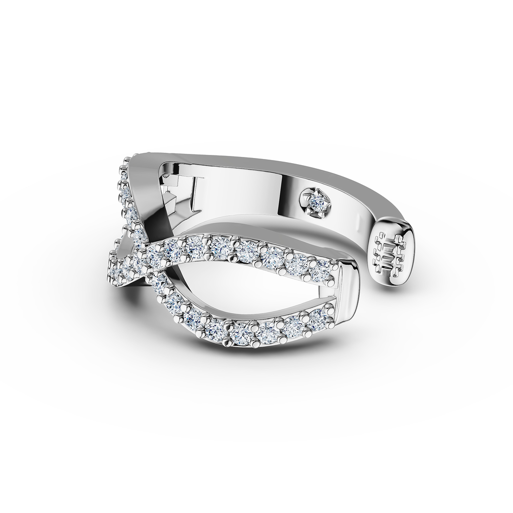 Basics Ortigia Ear Cuff in 925 sterling silver, side view