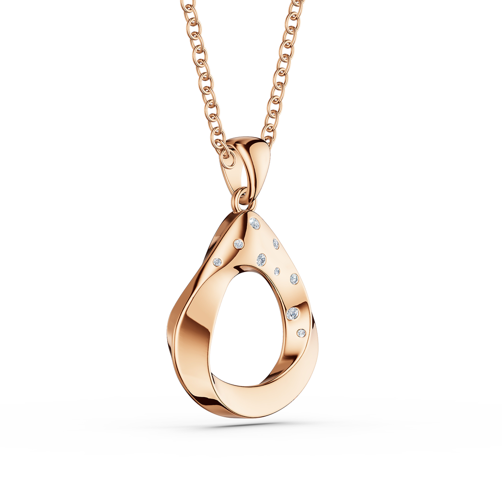 Helix Nautilo Pendant in 18kt rose gold vermeil over 925 sterling silver