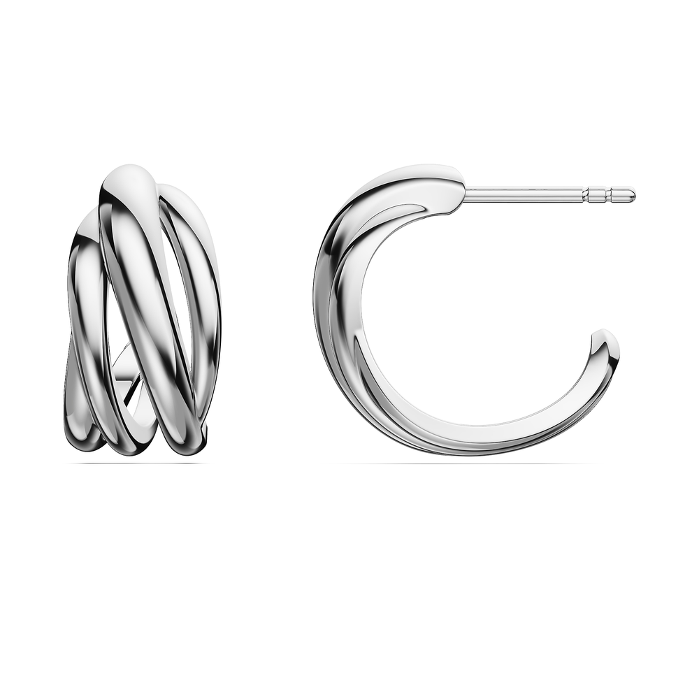 Basics Asti Earrings in 925 sterling silver, side view
