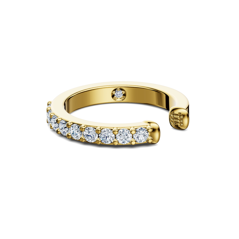 Basics Torcello Ear Cuff in 18kt gold vermeil over 925 sterling silver, side view