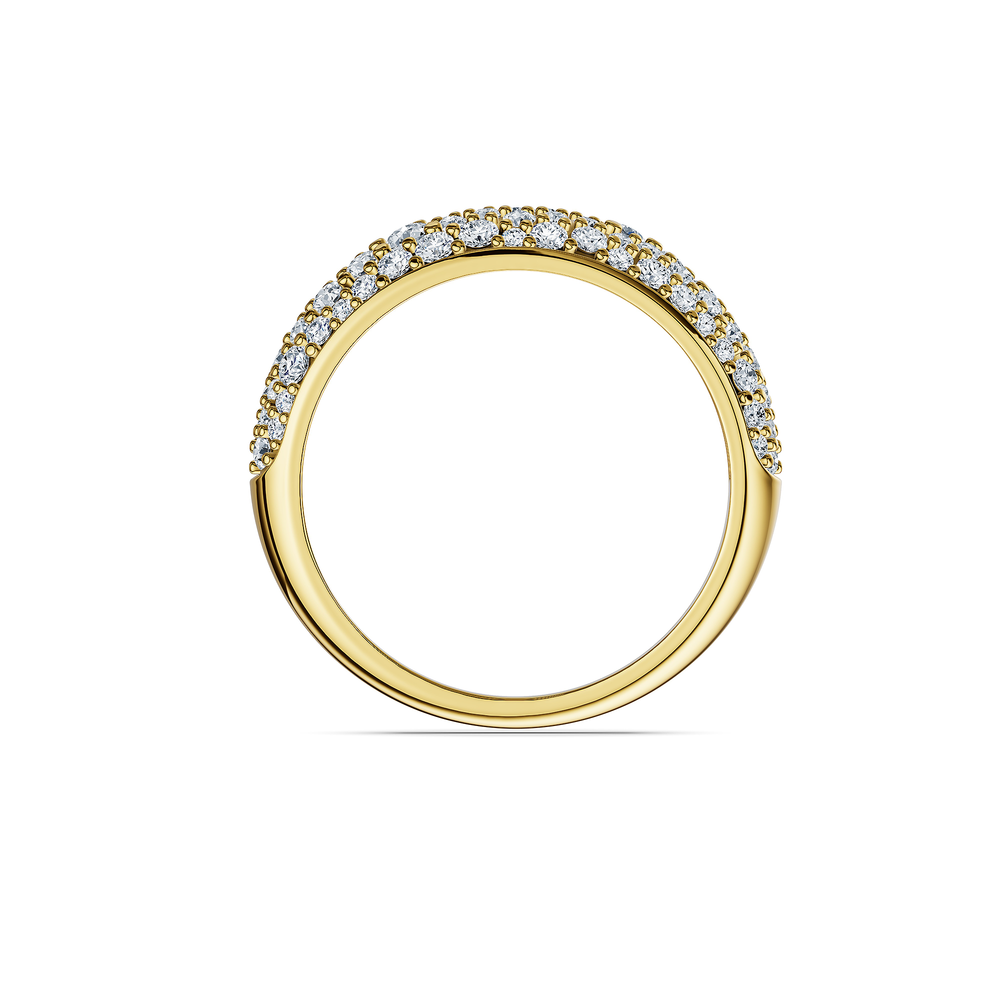 Basics Capri Ring in 18kt gold vermeil over 925 sterling silver, front view