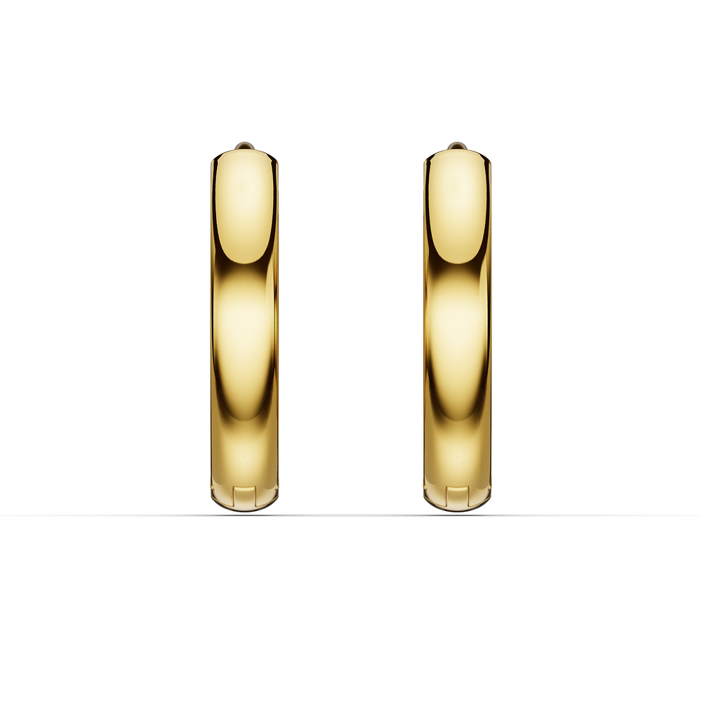 Basics Bormio Earrings in 18kt gold vermeil over 925 sterling silver, front view