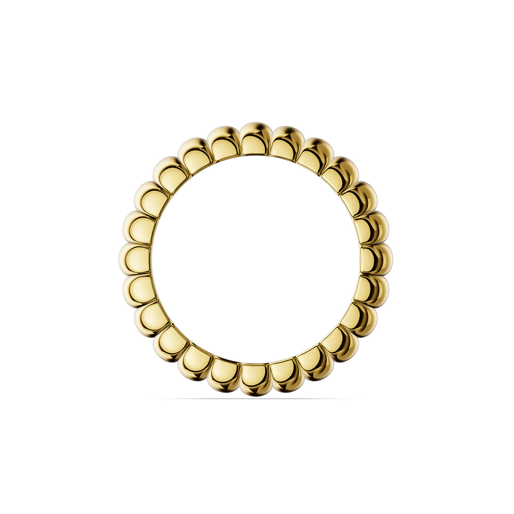 Basics Alghero Ring in 18kt gold vermeil over 925 sterling silver, front view