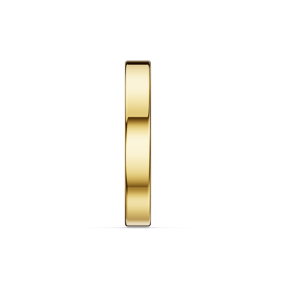 Basics Vulcano Ring in 18kt gold vermeil over 925 sterling silver, side view