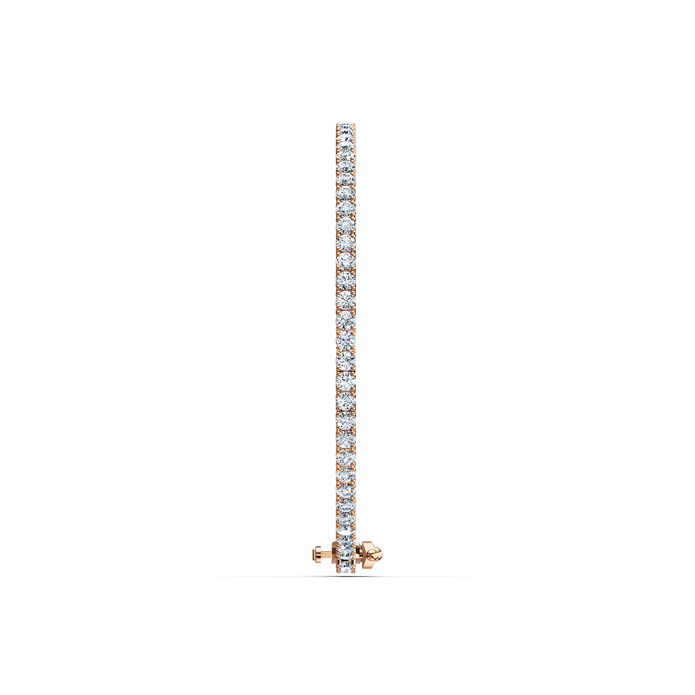 Tennis Riviera Bracelet in 18kt rose gold vermeil over 925 sterling silver, side view