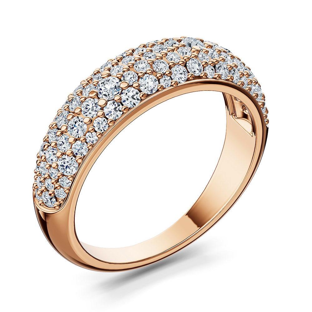 Basics Capri Ring in 18kt rose gold vermeil over 925 sterling silver