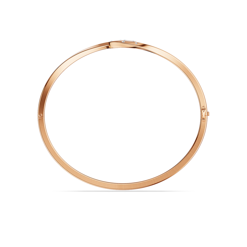 Helix Spira Bracelet in 18kt rose gold vermeil over 925 sterling silver, front view