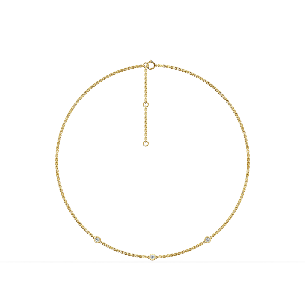 Basics Otranto Chain in 18kt gold vermeil over 925 sterling silver, front view