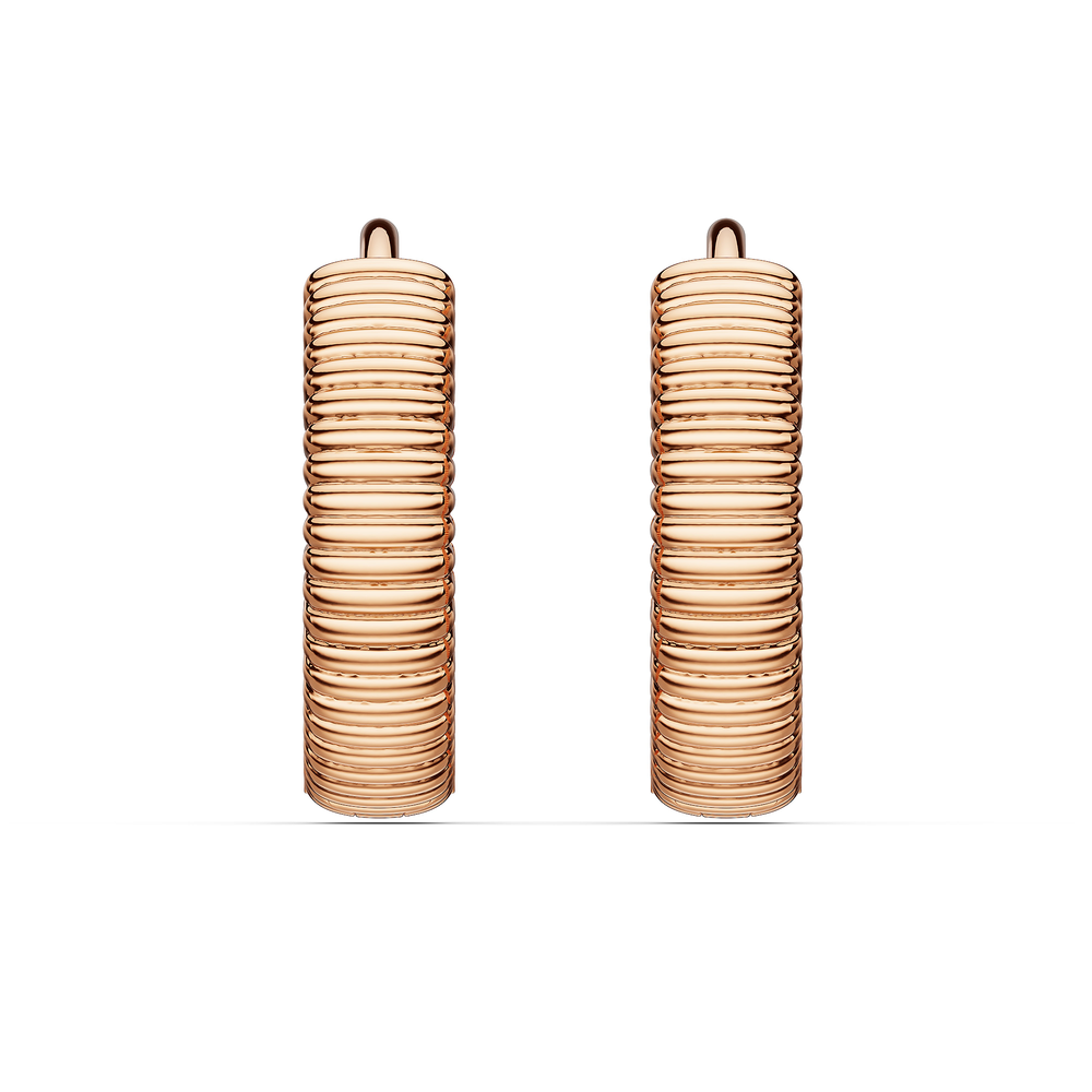 Basics Lenno Earrings in 18kt rose gold vermeil over 925 sterling silver, front view