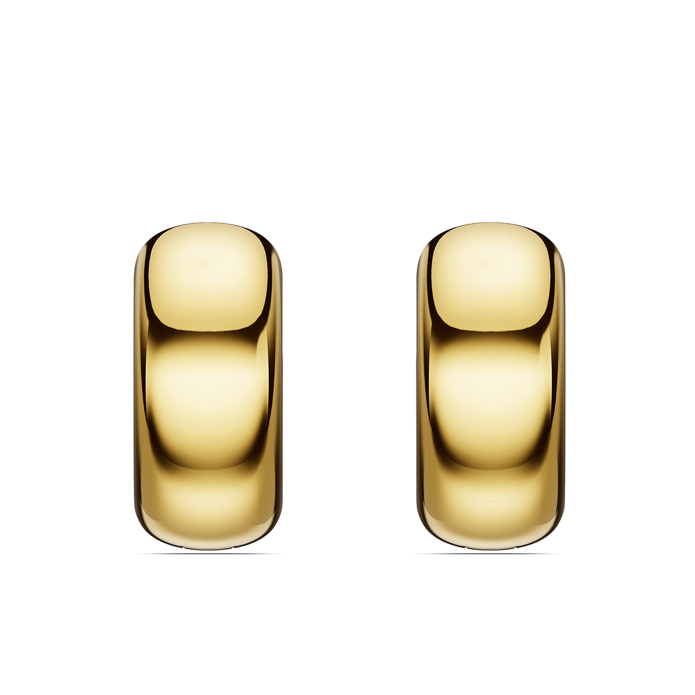 Basics Cervo Earrings in 18kt gold vermeil over 925 sterling silver, front view