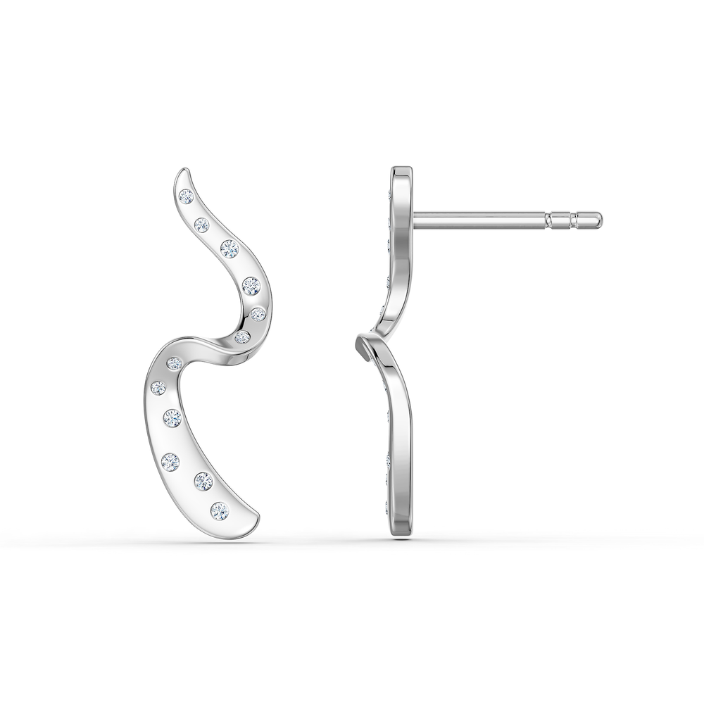 Helix Girandola Earrings in 925 sterling silver, side view